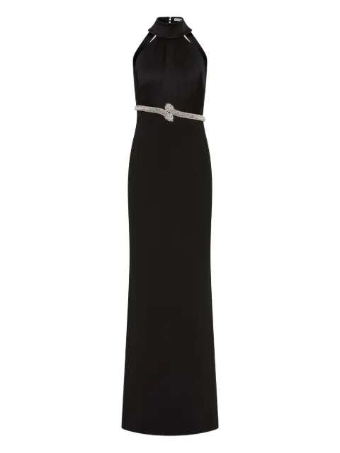 Rebecca Vallance Lilith embellished halterneck dress 