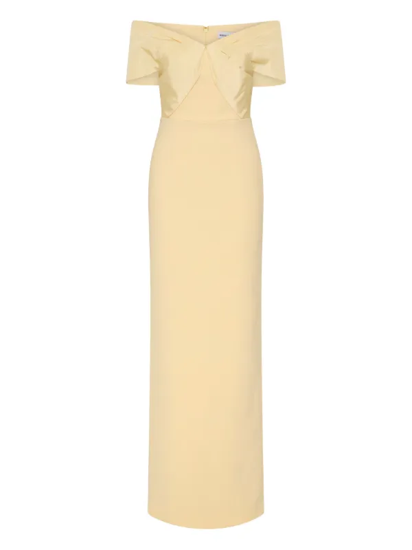 Rebecca Vallance Aubriella Off-shoulder Dress - Neutrals