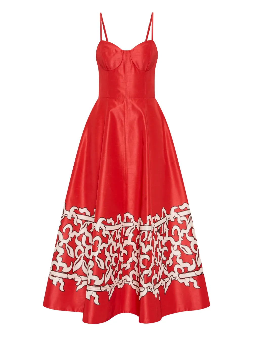 Rebecca Vallance vestido midi Sundia | rojo | Image 1
