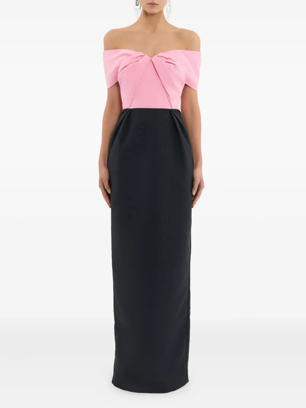 Rebecca Vallance Amaro off-shoulder maxi-jurk - Roze