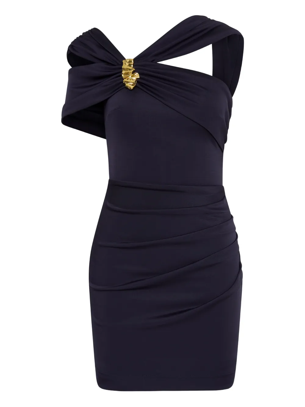 Rebecca Vallance Ayesha Draped Mini Dress In Blue
