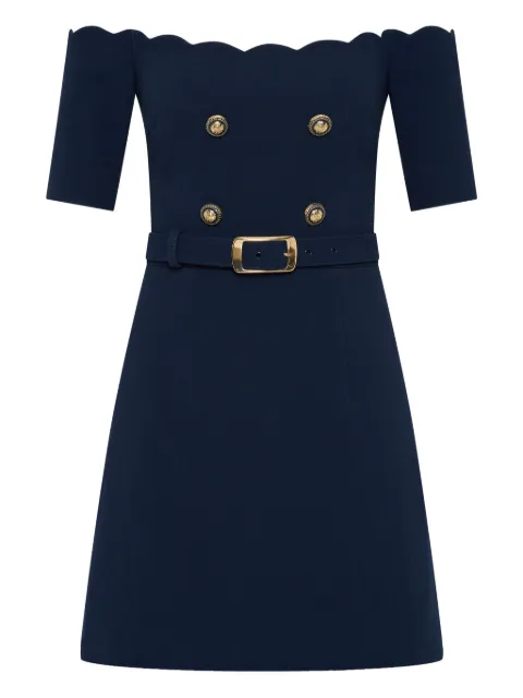 Rebecca Vallance off shoulder belted dress