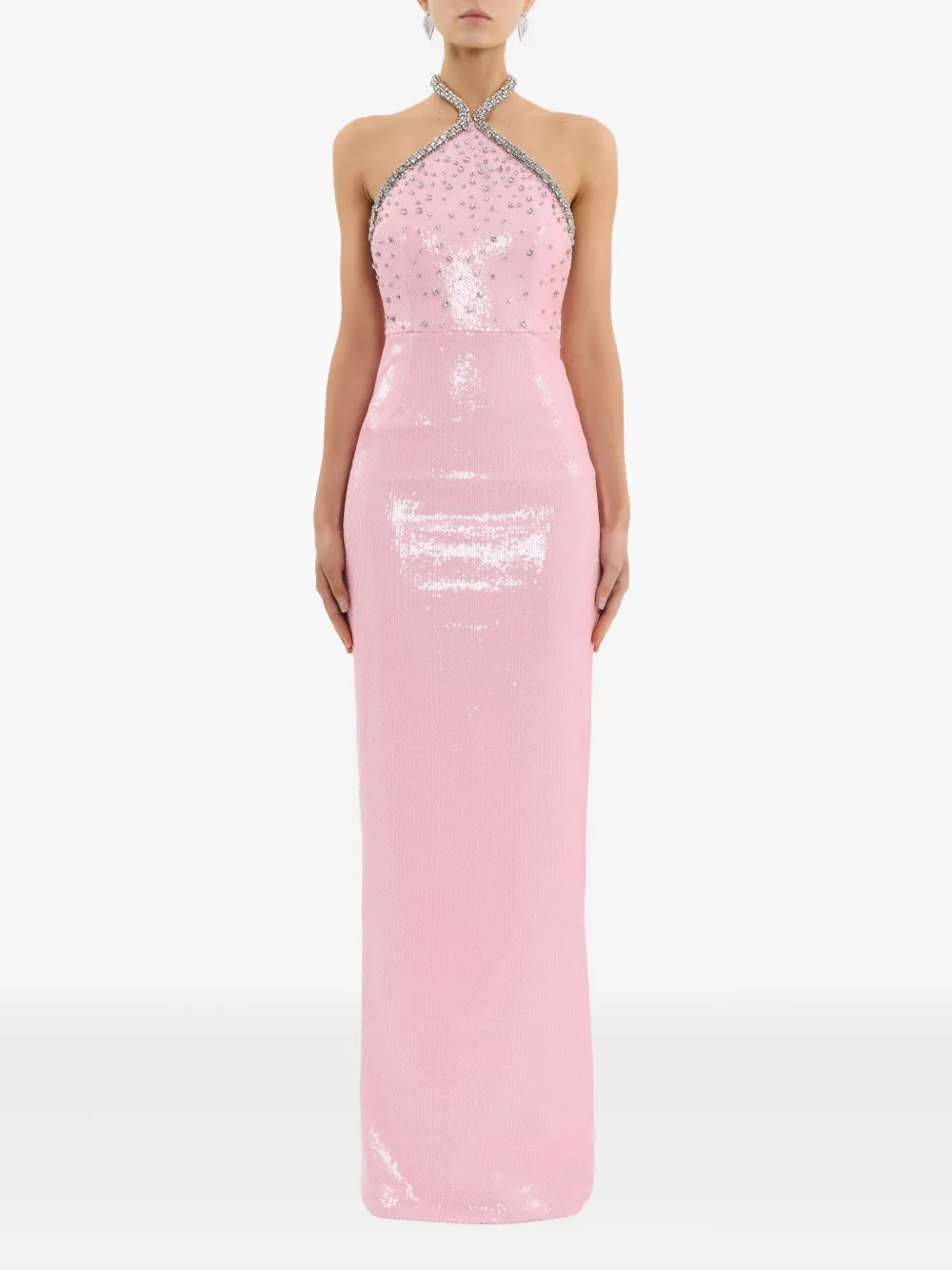 Rebecca Vallance Lydia Embellished Maxi Dress In Pink
