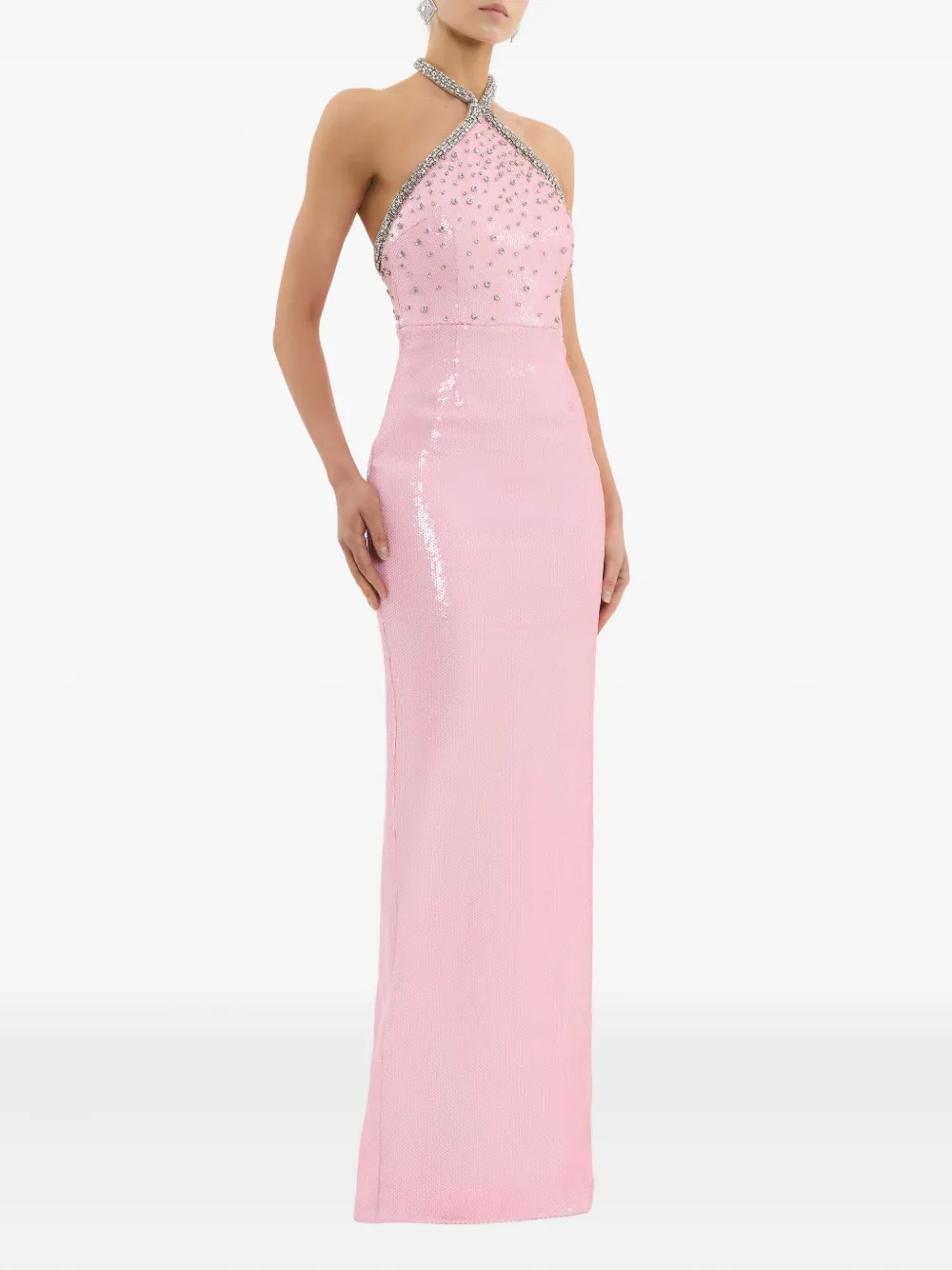 Rebecca Vallance Lydia Embellished Maxi Dress In Pink