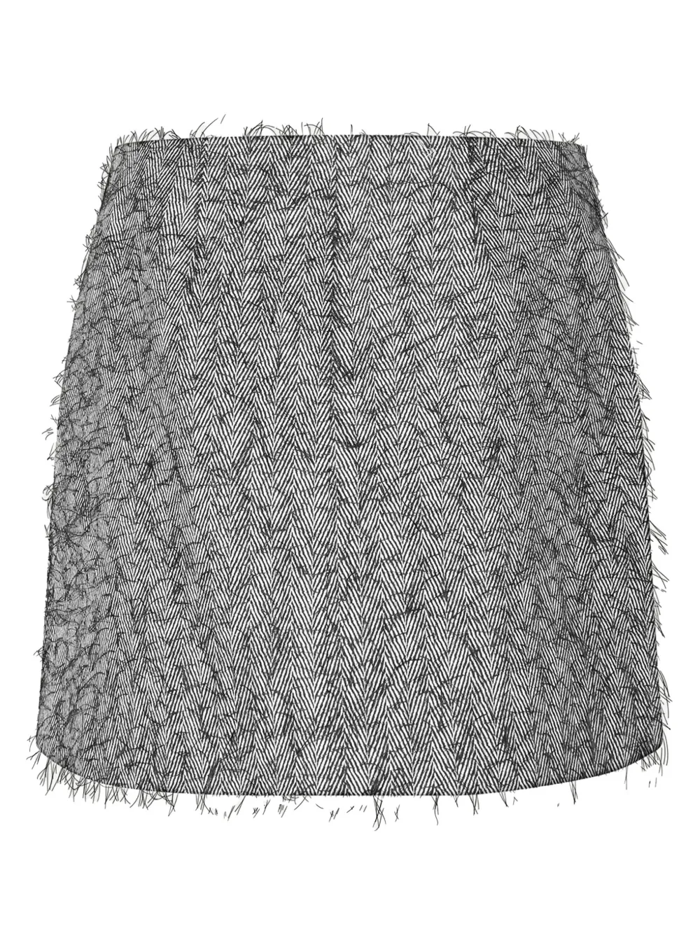 SAMSOE SAMSOE Saneem herringbone fringed mini skirt | Straight Skirts | Image 2