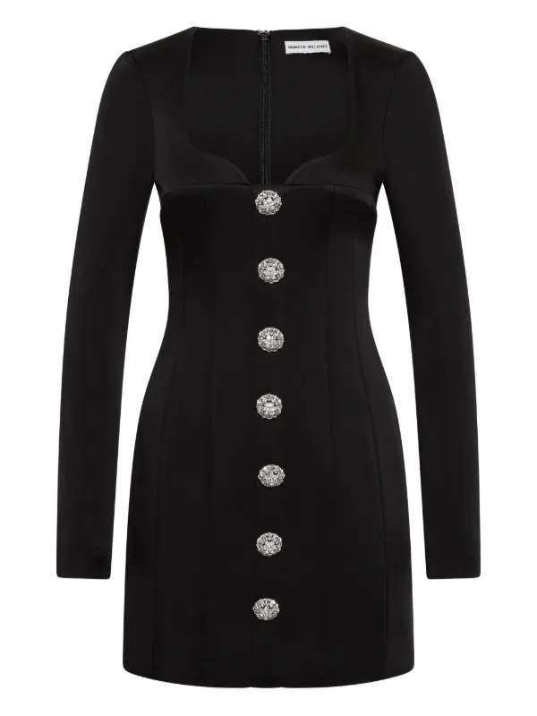 rebecca vallance black mini dress Rebecca Vallance | Milena Mini Dress Black