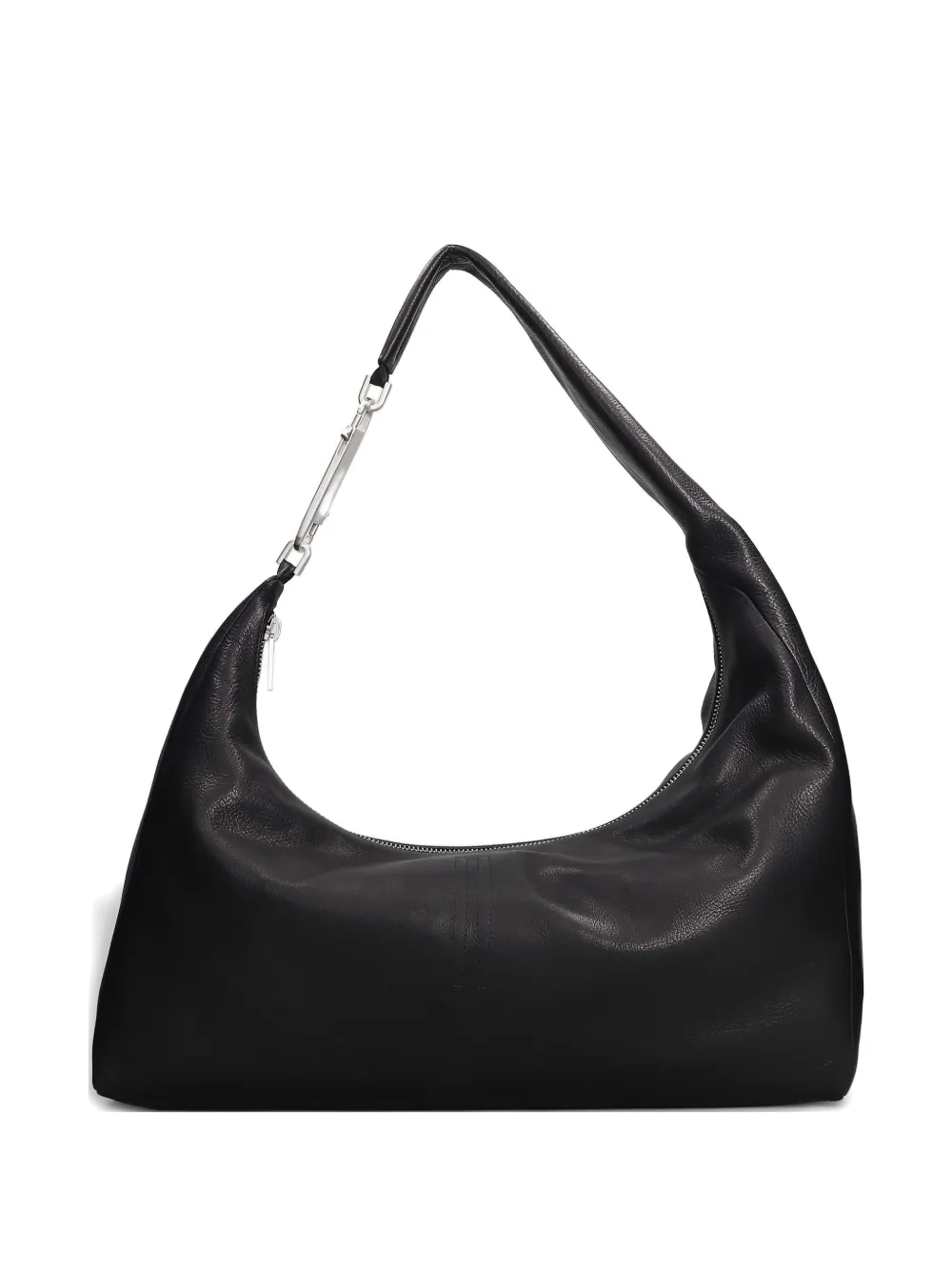Rick Owens Gemini Leather Shoulder Bag In Black