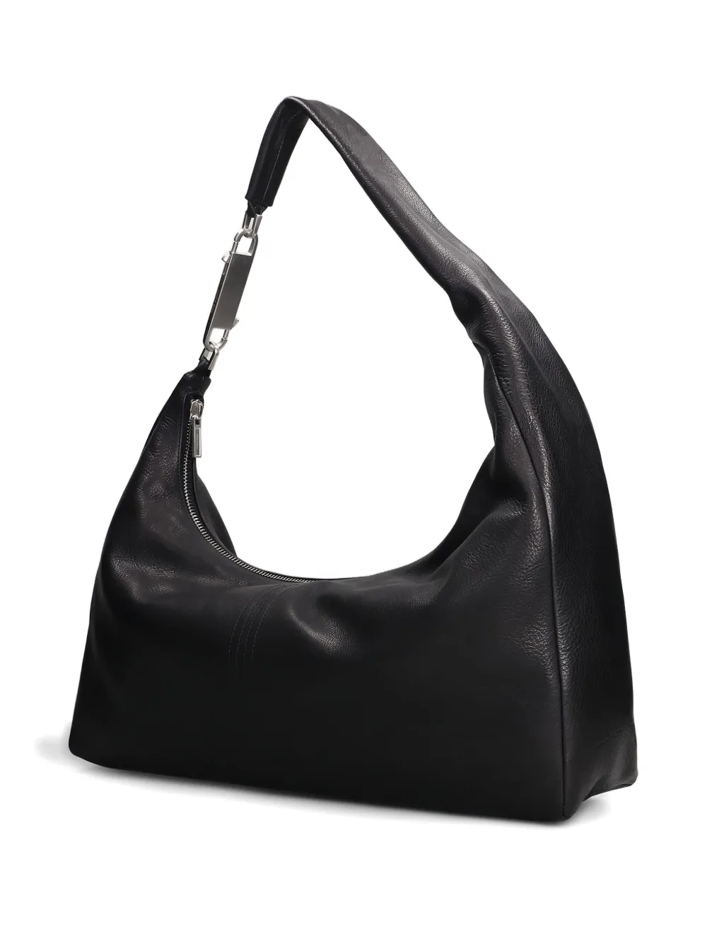 Rick Owens Gemini Leather Shoulder Bag In Black