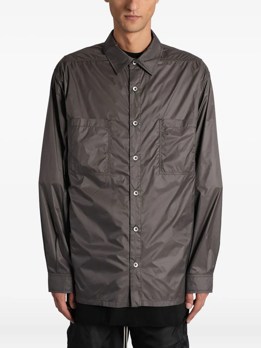 Rick Owens Drkshdw Pocket Overshirt In Brown