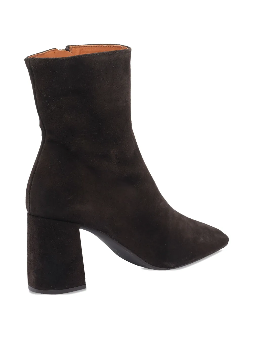 Angel Alarcon 75mm Zip-detail Block-heel Boots In Brown