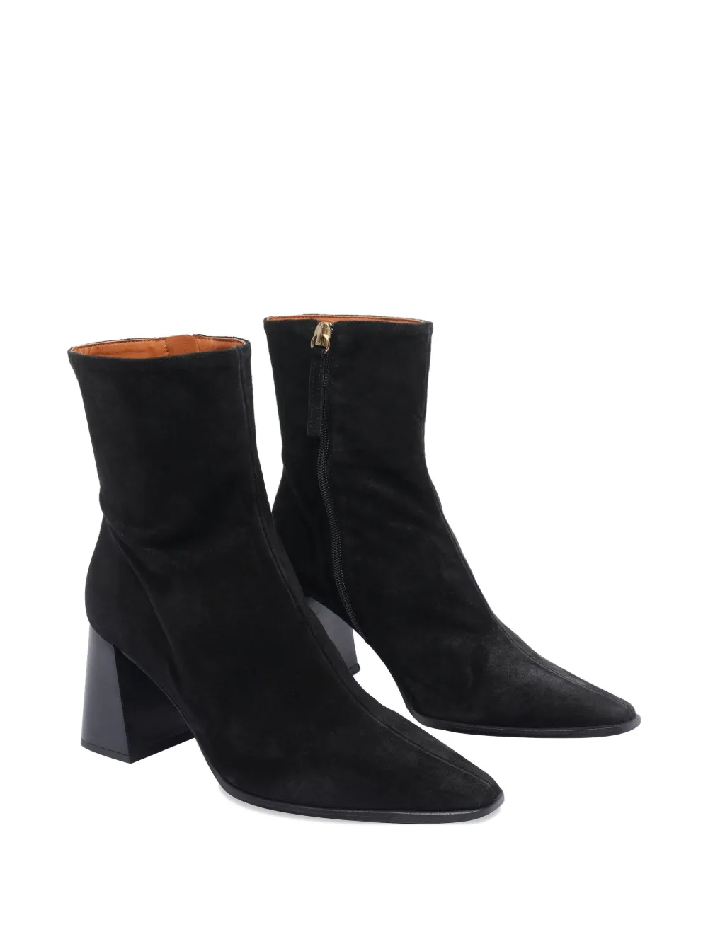 ANGEL ALARCON 80mm zip-detail block-heel boots | Ankle Boots | Image 2