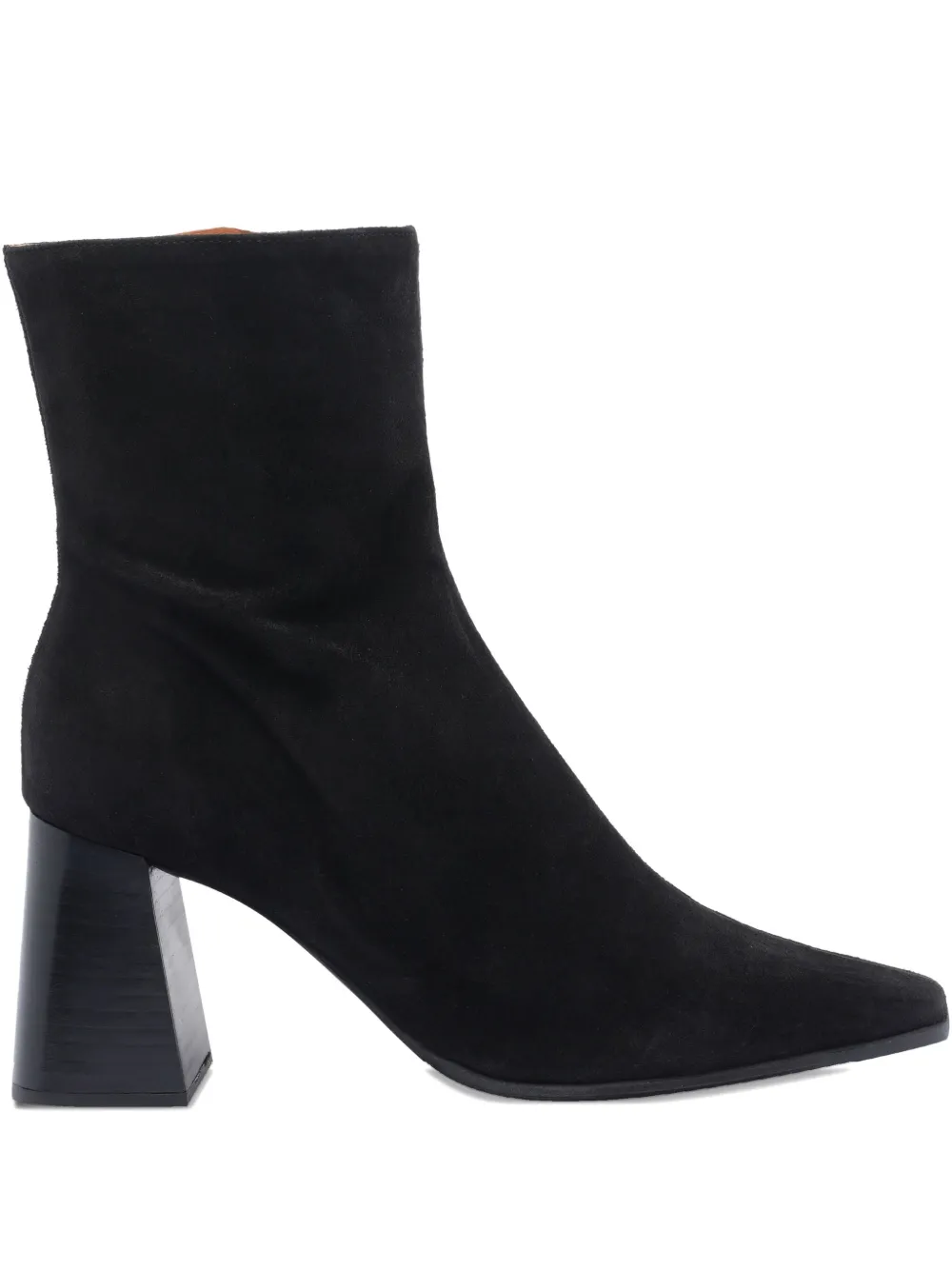 Angel Alarcon 80mm Zip-detail Block-heel Boots In Black