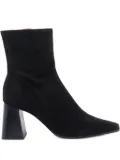ANGEL ALARCON 80mm zip-detail block-heel boots - Black