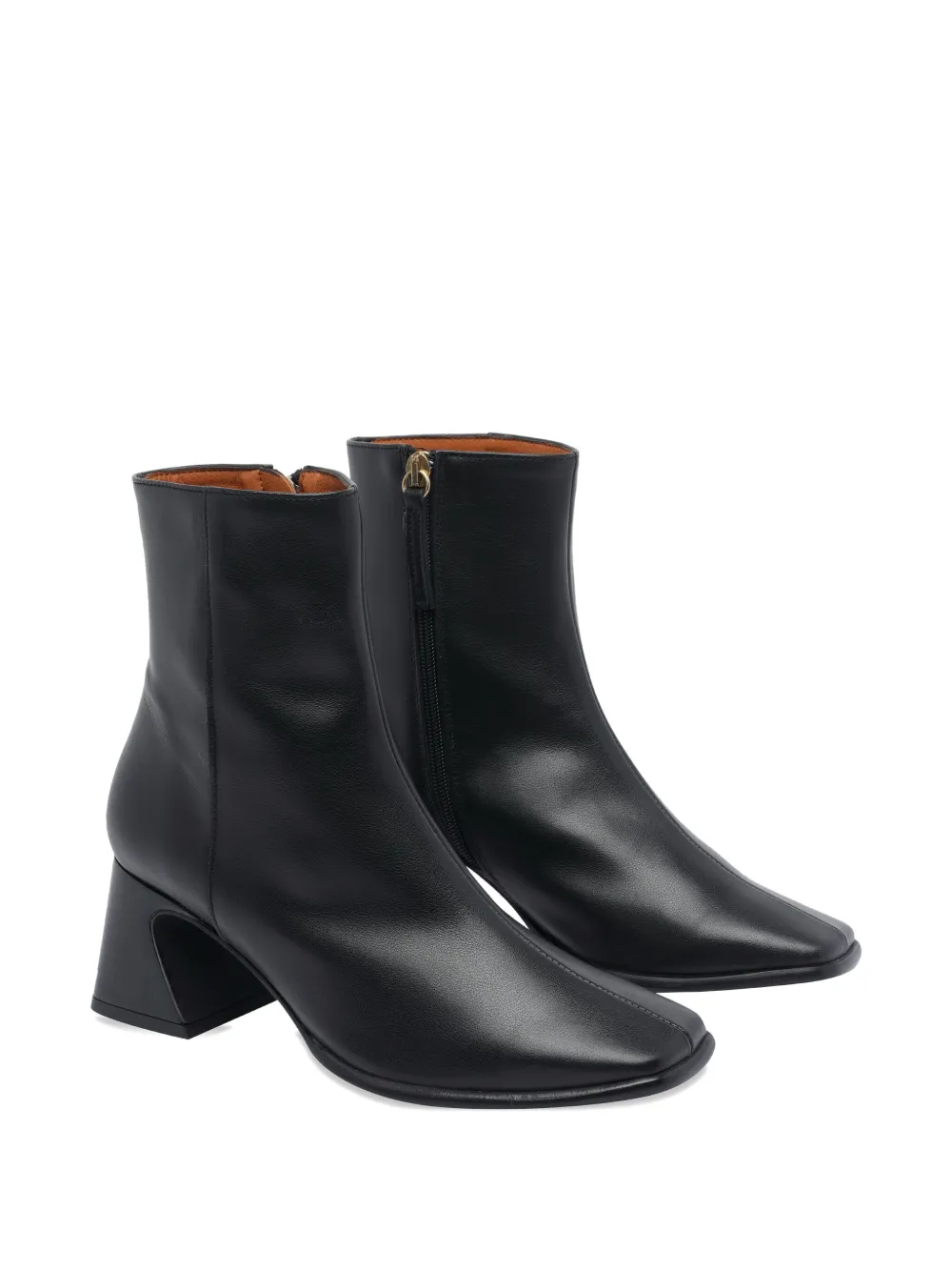 ANGEL ALARCON 70mm zip-detail block-heel boots | Ankle Boots | Image 2