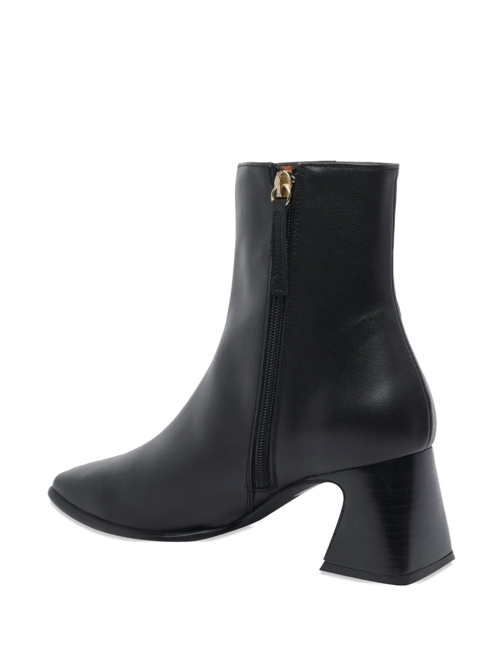 Angel Alarcon 70mm Zip-detail Block-heel Boots In Black