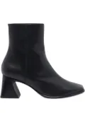 ANGEL ALARCON 70mm zip-detail block-heel boots - Black