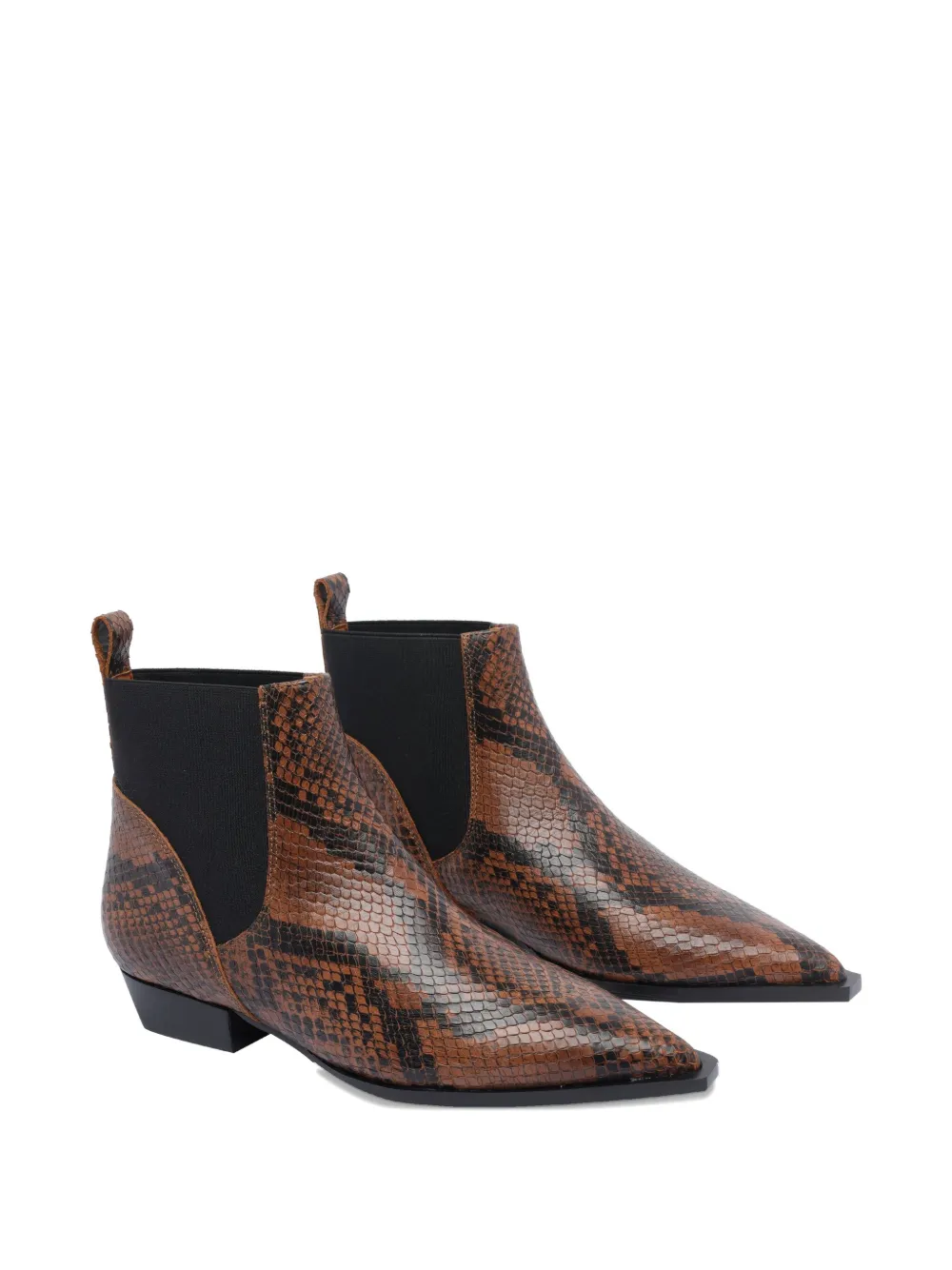 ANGEL ALARCON snakeskin pointed-toe ankle boots | Ankle Boots | Image 2