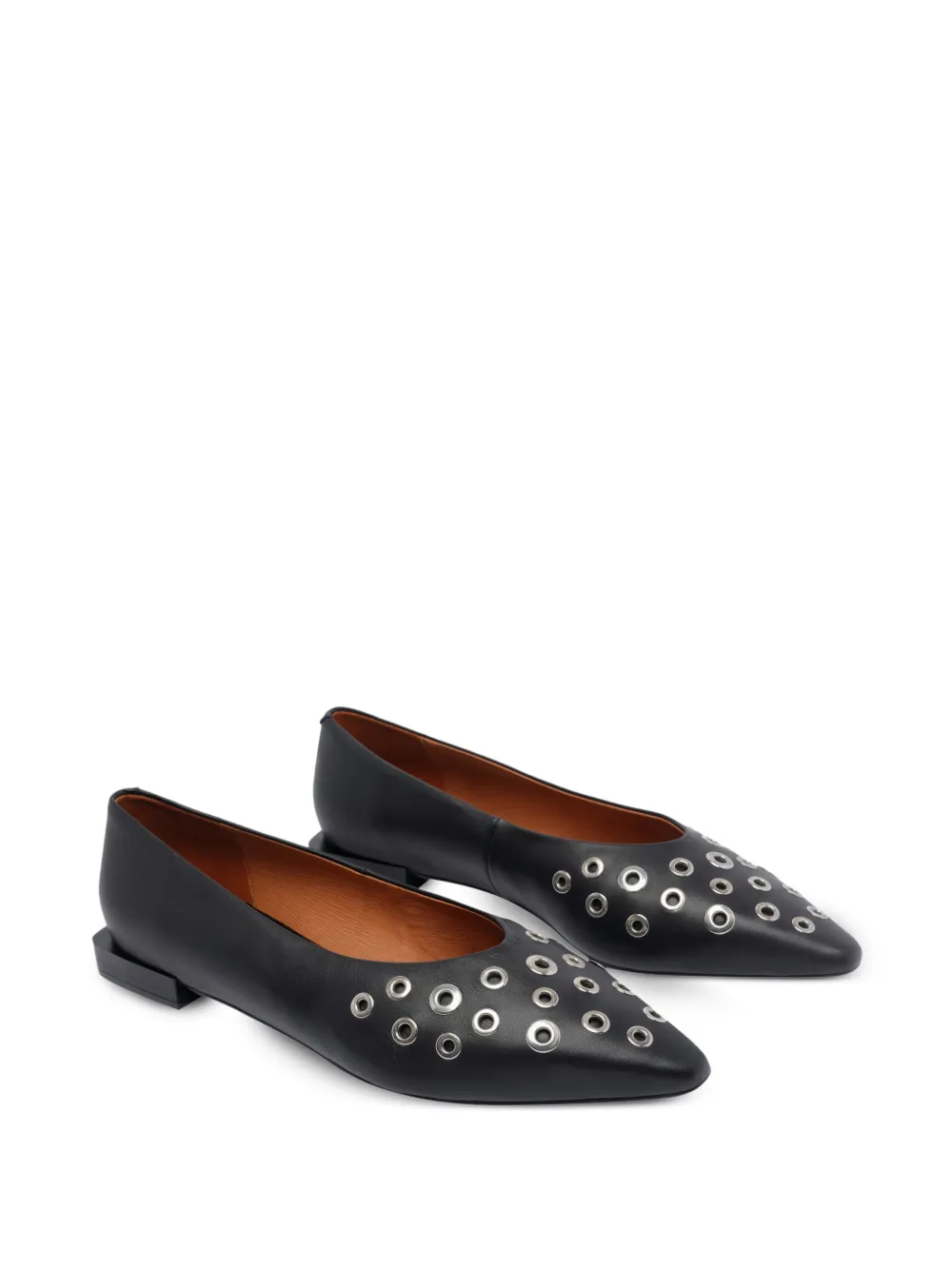 ANGEL ALARCON eyeleted pointed-toe ballet flats | Image 2
