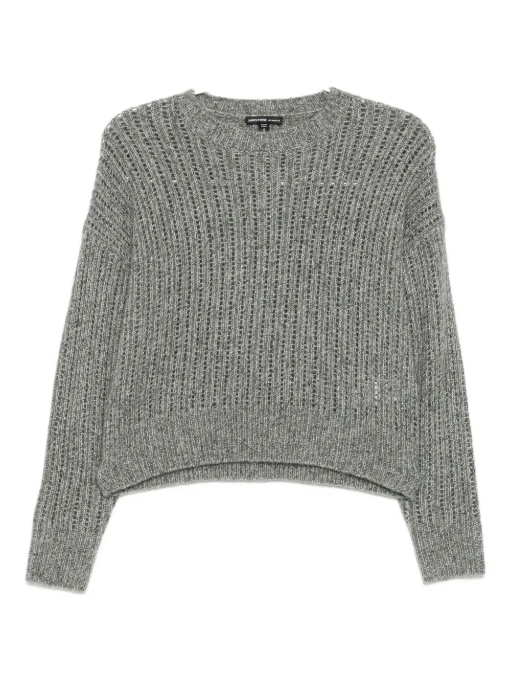 James Perse Ladder-stitch Jumper In Gray