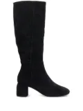 ANGEL ALARCON 65mm zip-detail block-heel boots - Black