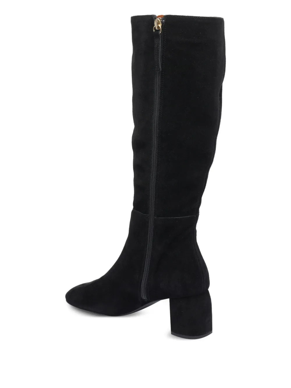 Angel Alarcon 65mm Zip-detail Block-heel Boots In Black