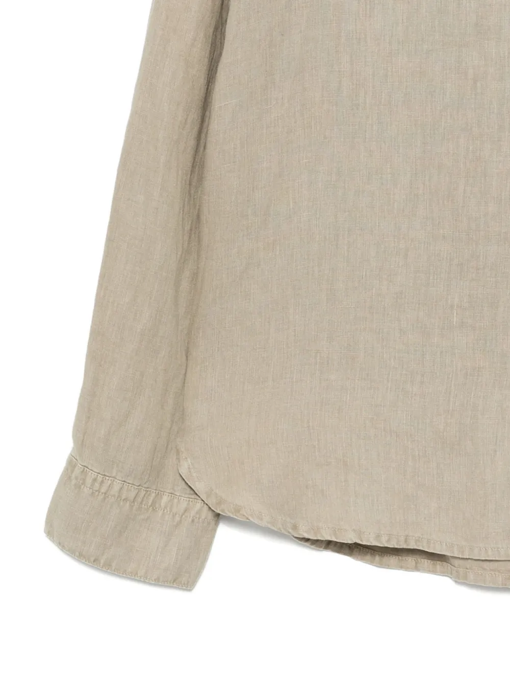 James Perse Linen Shirt In Brown
