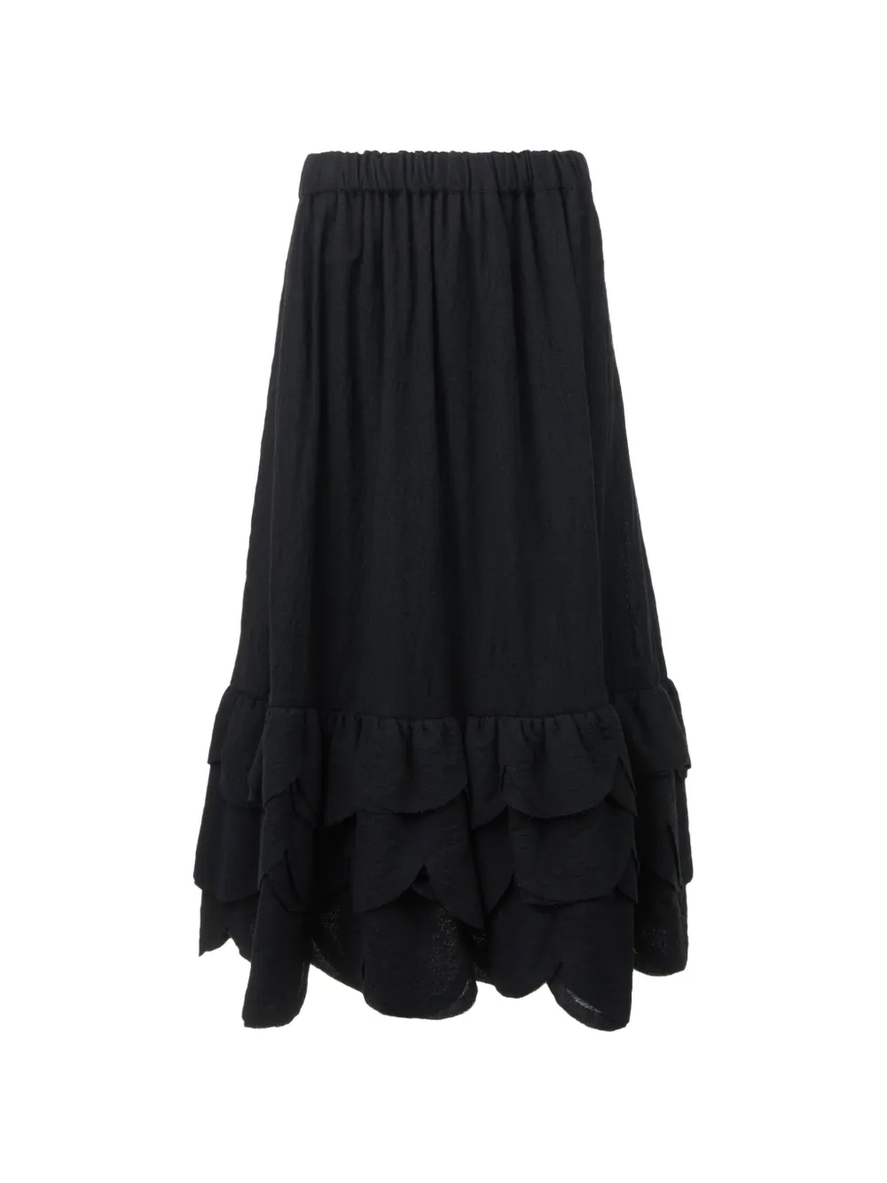 Noir Kei Ninomiya ruffled skirt - Nero