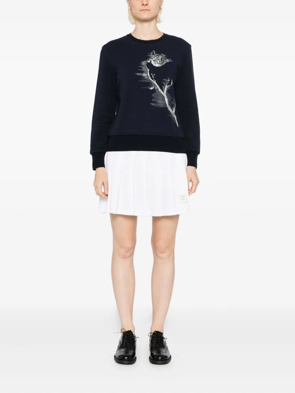 Thom Browne Besticktes Sweatshirt In Blue