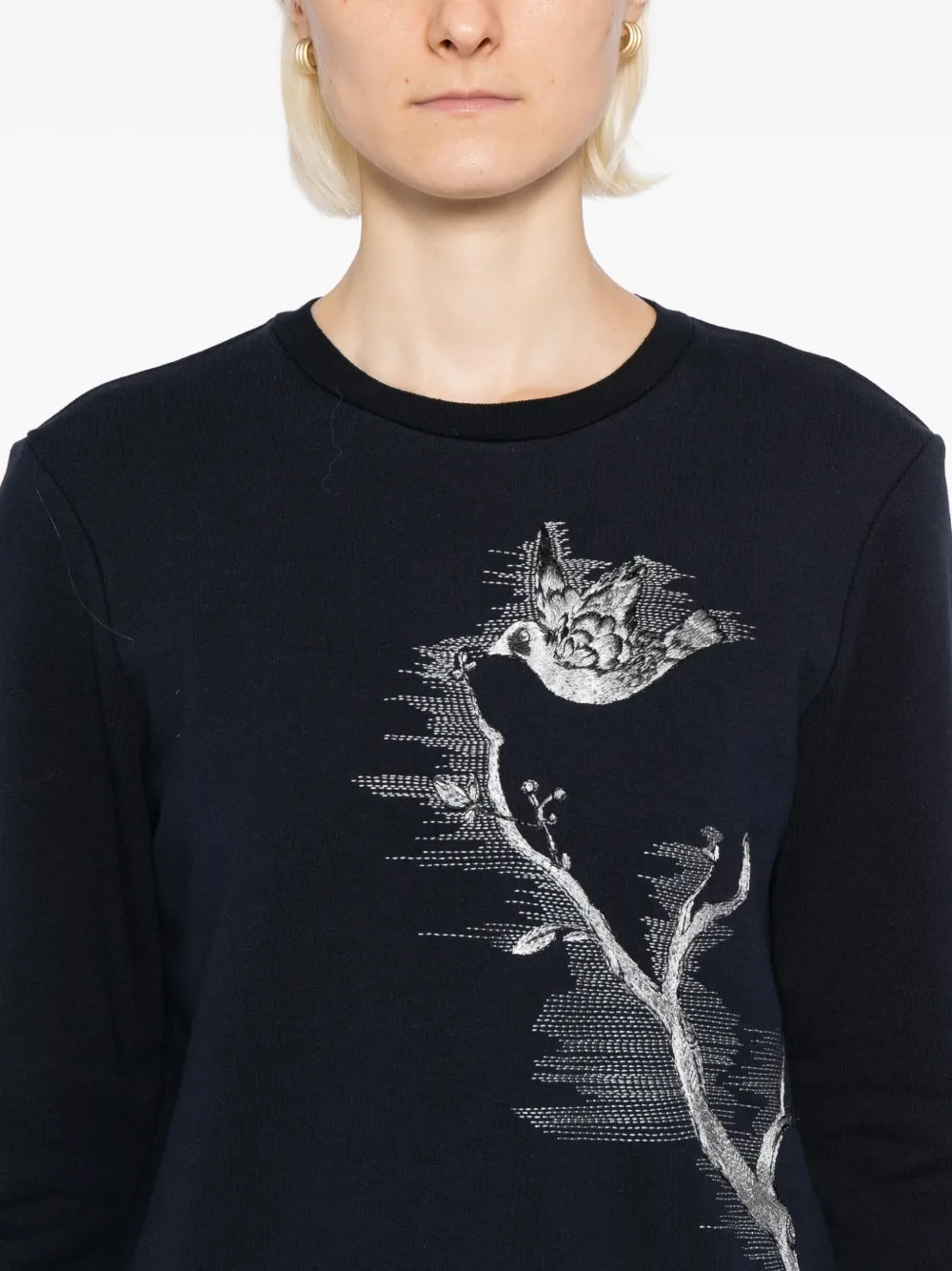 Thom Browne Besticktes Sweatshirt In Blue
