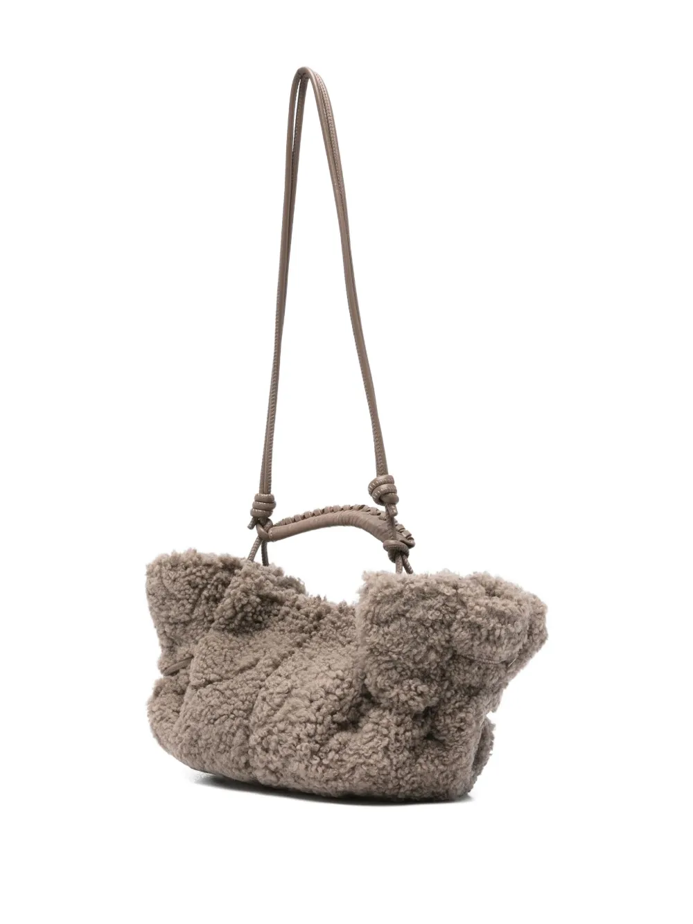 Hereu Braided-handle Tote Bag In Gray