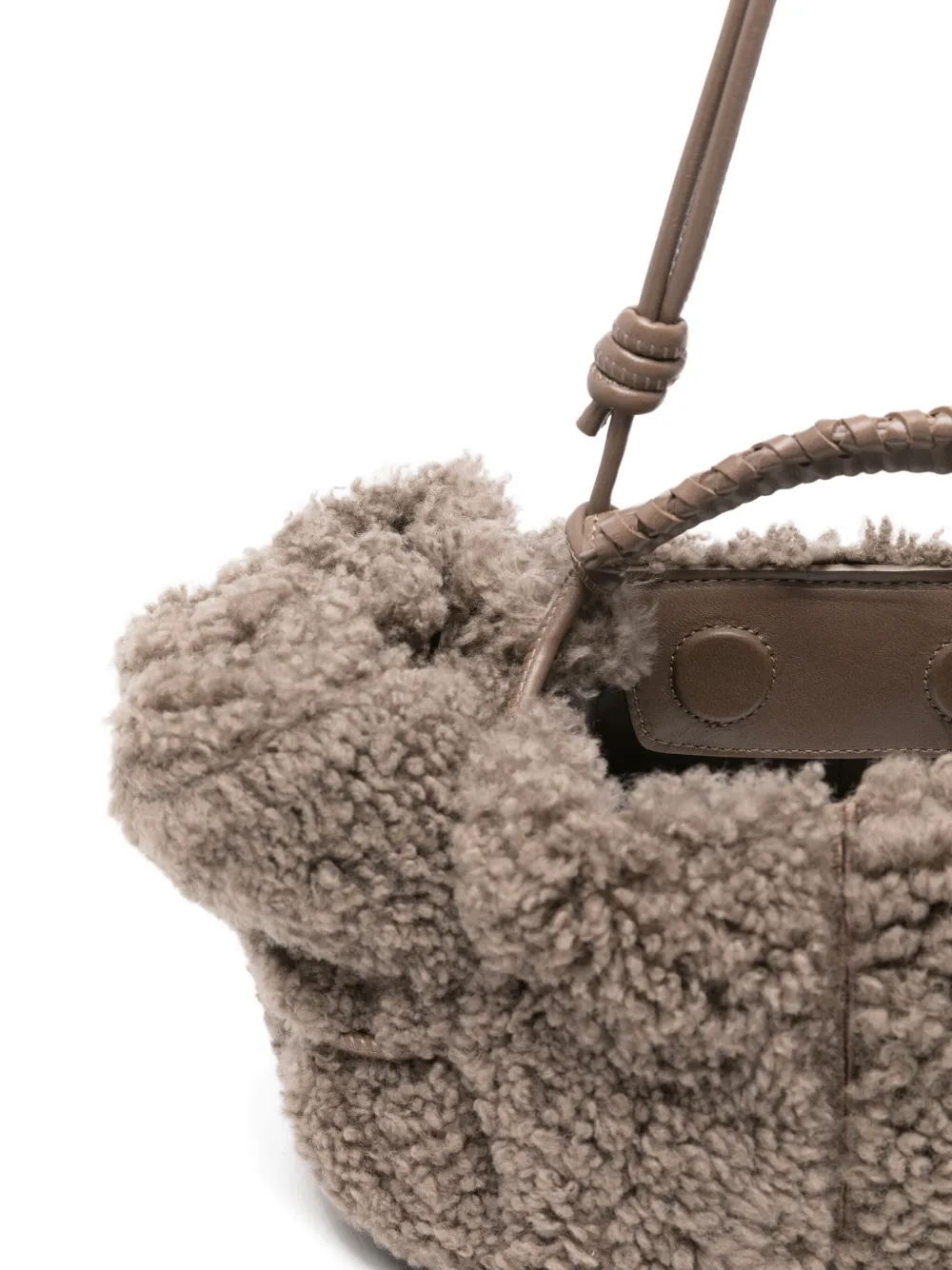 Hereu Braided-handle Tote Bag In Gray