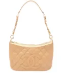 CHANEL Pre-Owned 2002-2003 Quilted Caviar Timeless CC shoulder bag - Brown