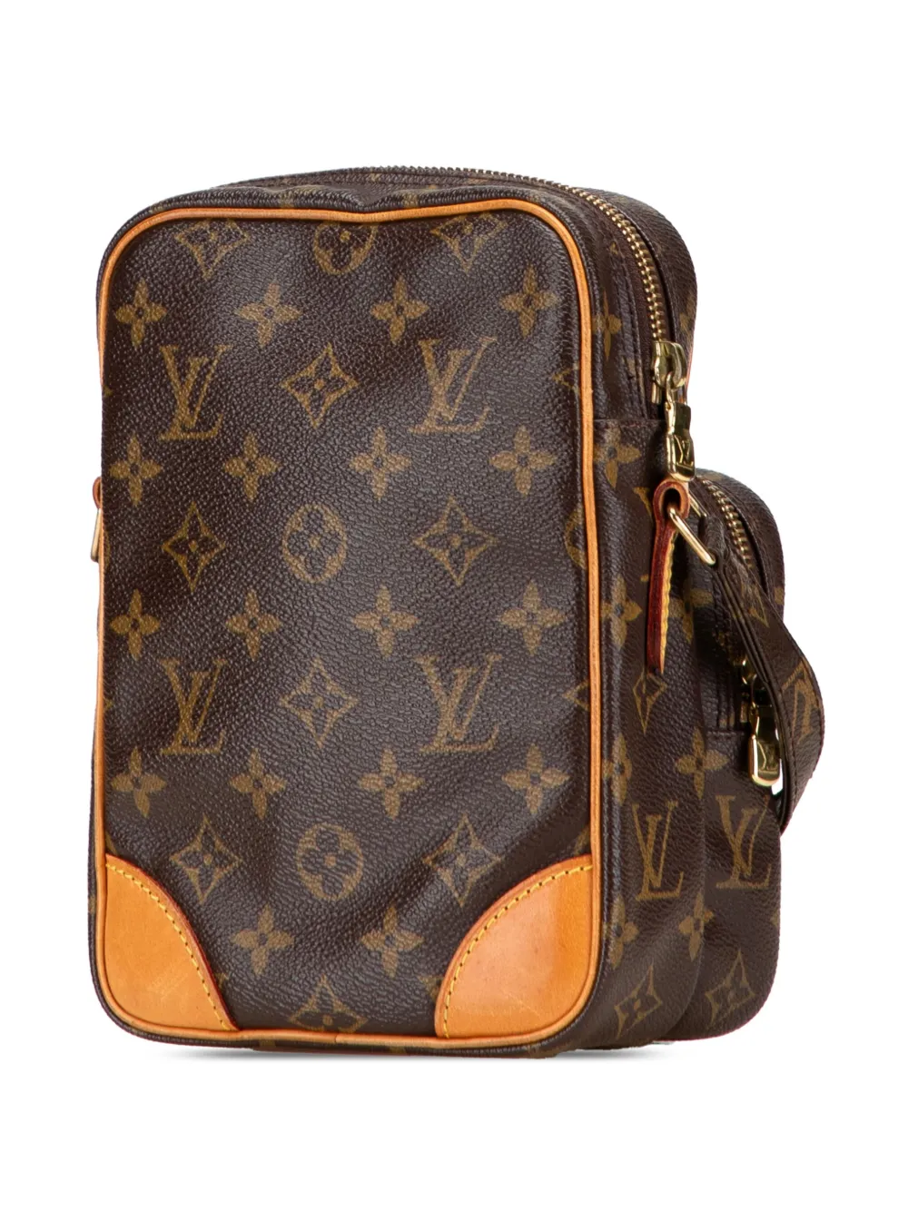 Pre-owned Louis Vuitton 2003 Monogram Amazone Crossbody Bag In Brown