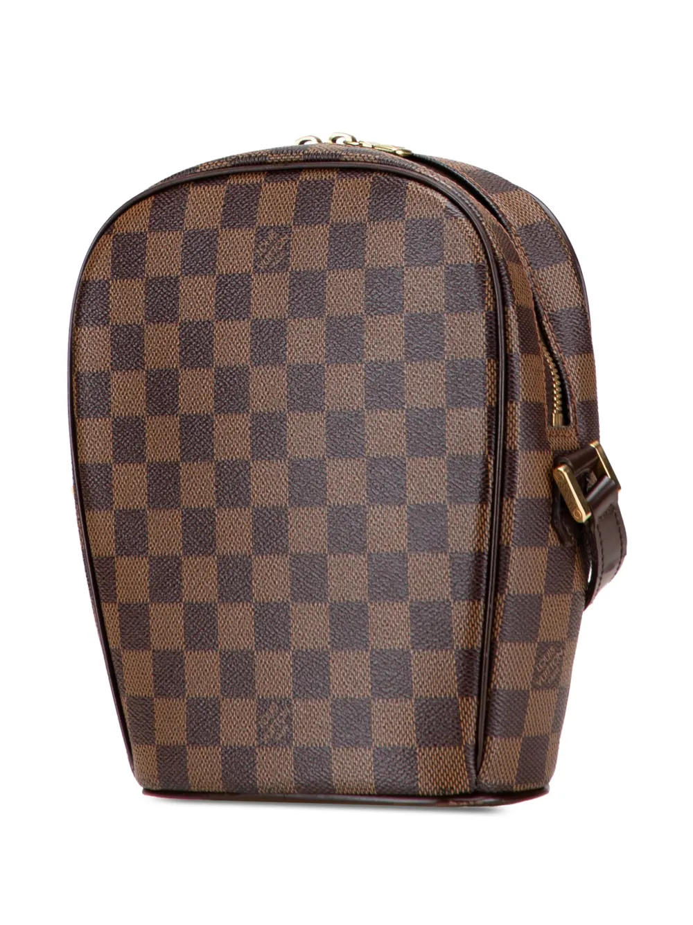 Pre-owned Louis Vuitton 2005 Damier Ebene Ipanema Pm Crossbody Bag In Brown