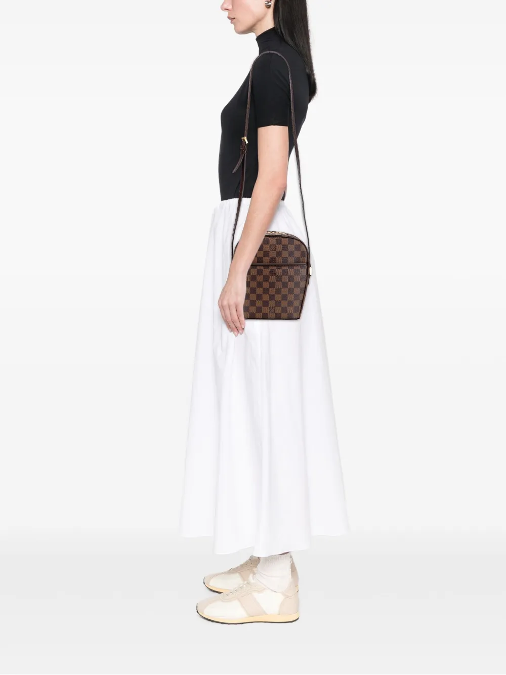 Louis Vuitton Pre-Owned 2005 Damier Ebene Ipanema PM crossbody bag | Pre-Owned | Image 2