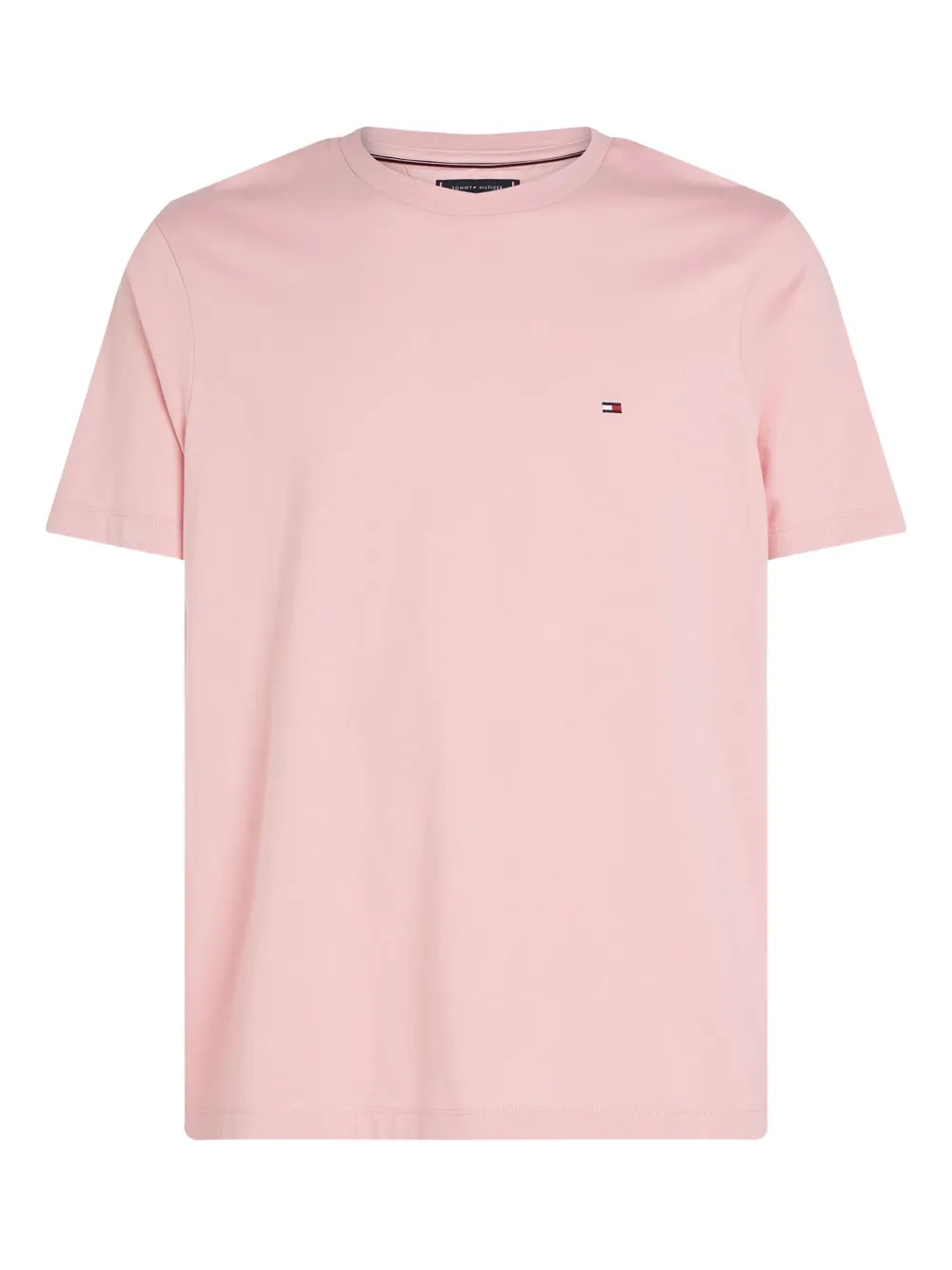 Tommy Hilfiger logo-embroidered cotton T-shirt | Pink | Image 1
