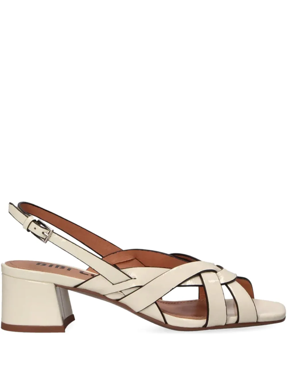 Bibi Lou 50mm block-heel sandals Neutrals