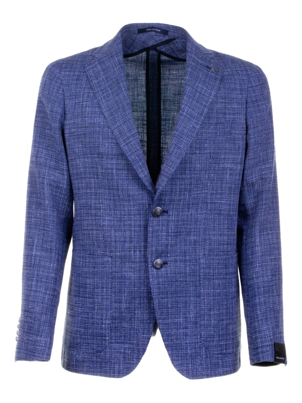 Tagliatore single-breasted textured dinner jacket | Blue | Image 1