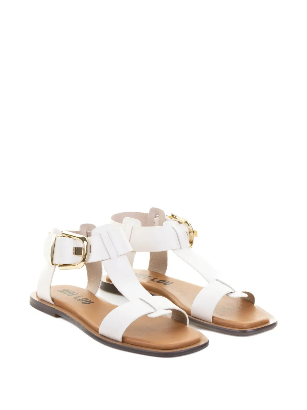 Bibi Lou Sunny Buckle-fastening Leather Sandals In Multi