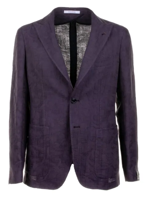 Tagliatore linen-blend blazer