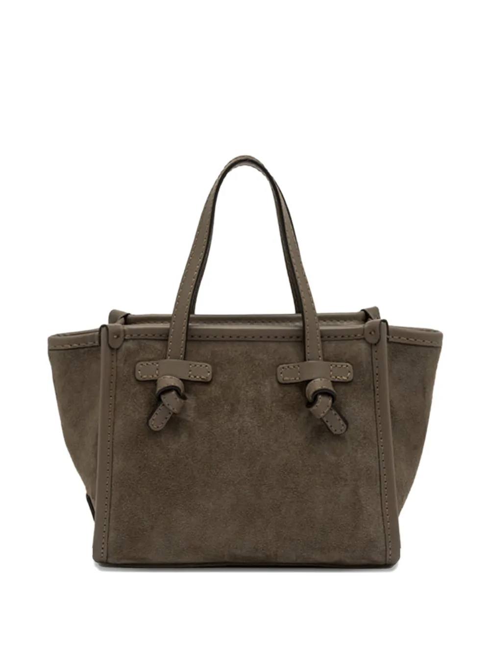 GIANNI CHIARINI Marcella suede tote bag - Groen