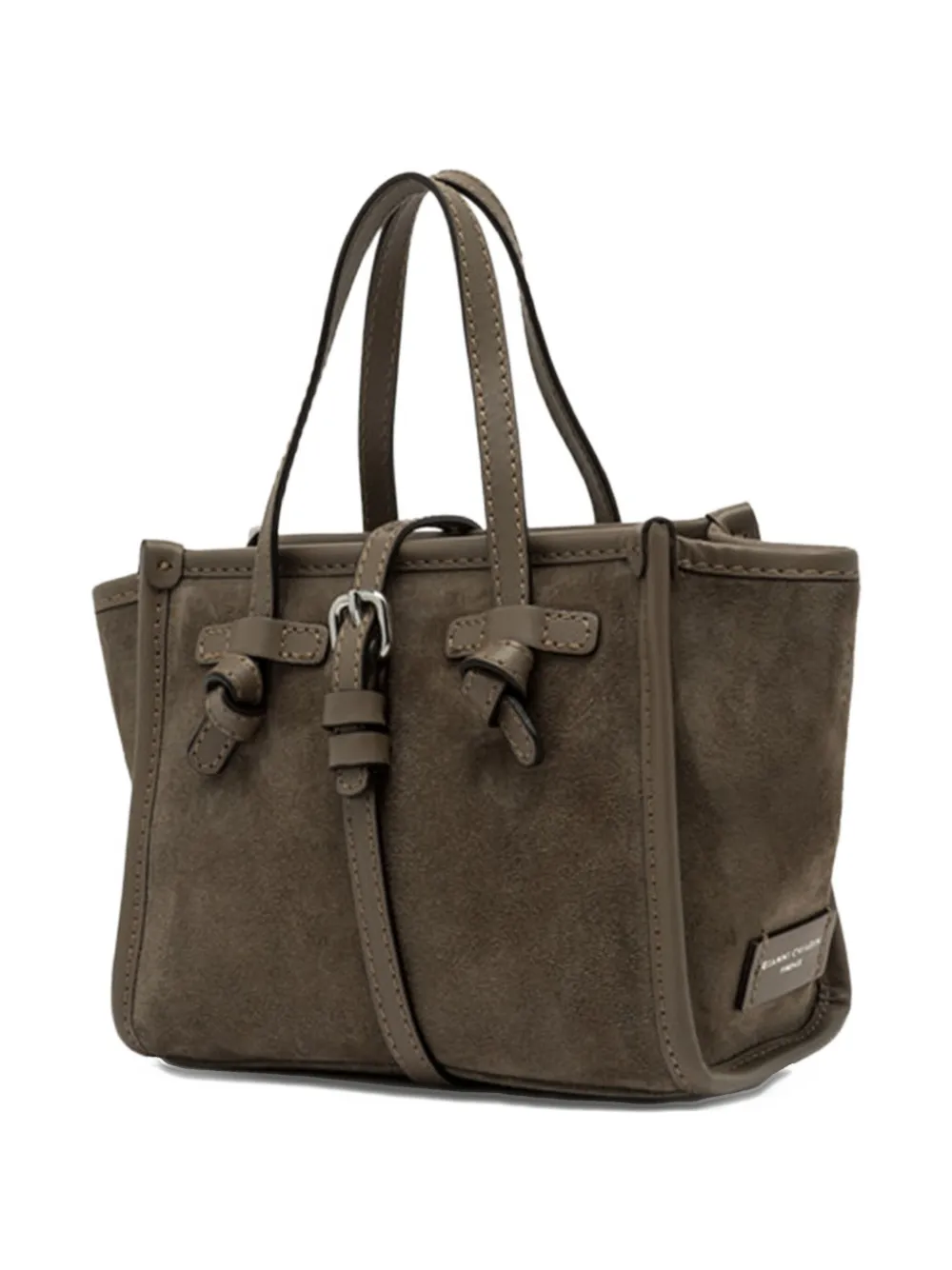 Gianni Chiarini Marcella Suede Tote Bag In Green