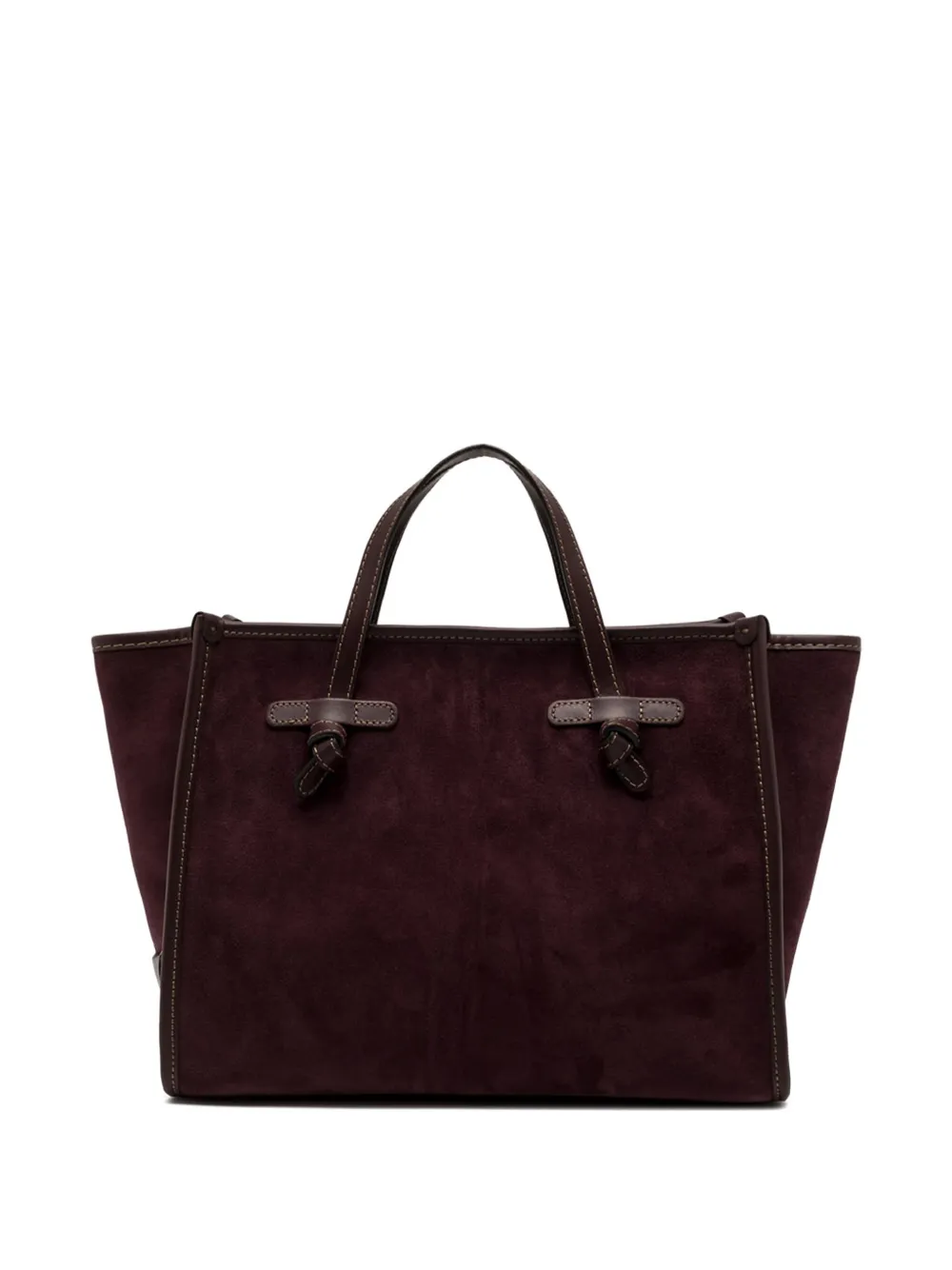 GIANNI CHIARINI Miss Marcella suede tote bag - Rood