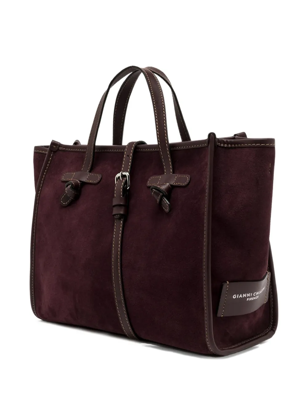 Gianni Chiarini Miss Marcella Suede Tote Bag In Red