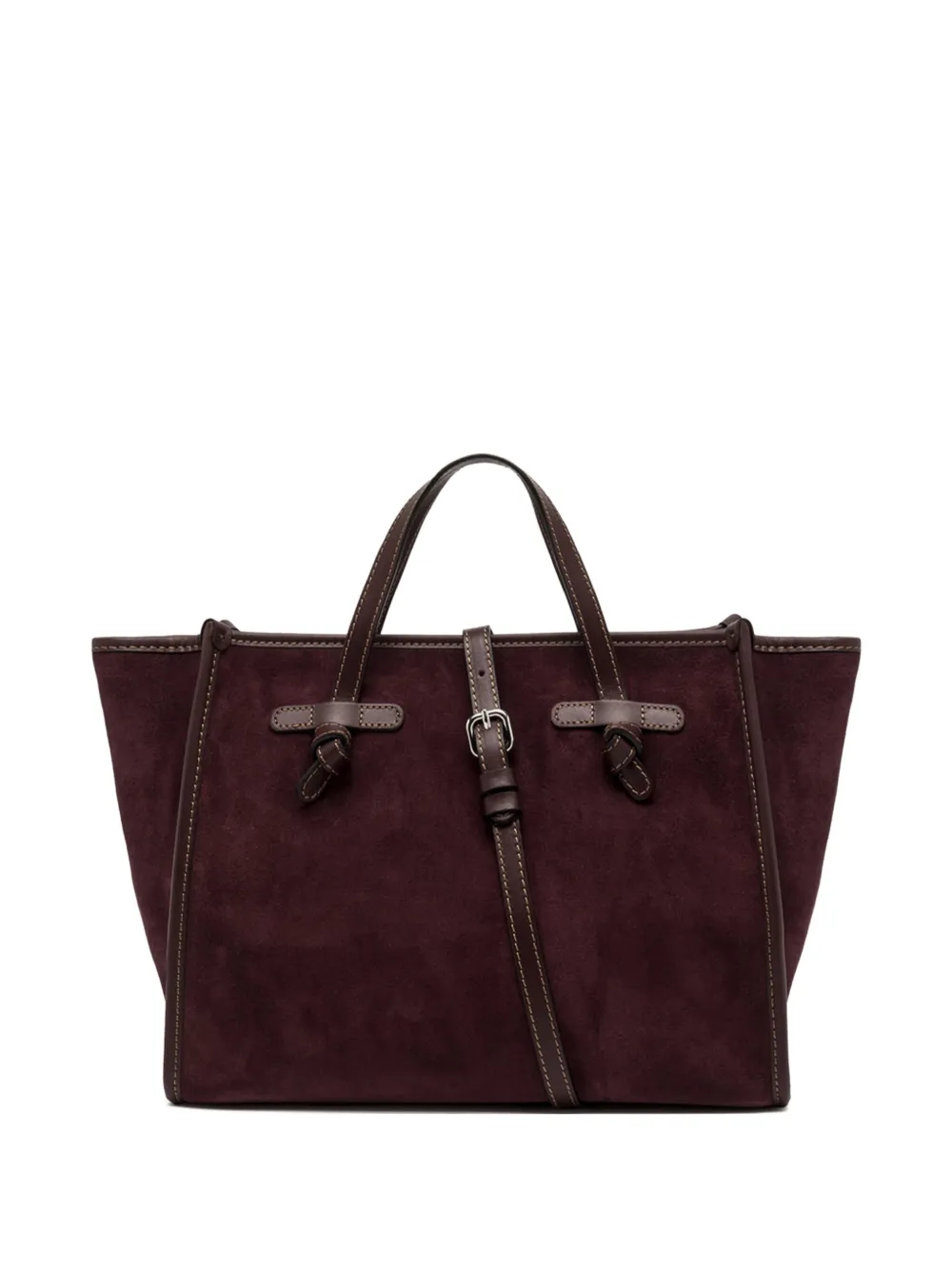 Gianni Chiarini Miss Marcella Suede Tote Bag In Red