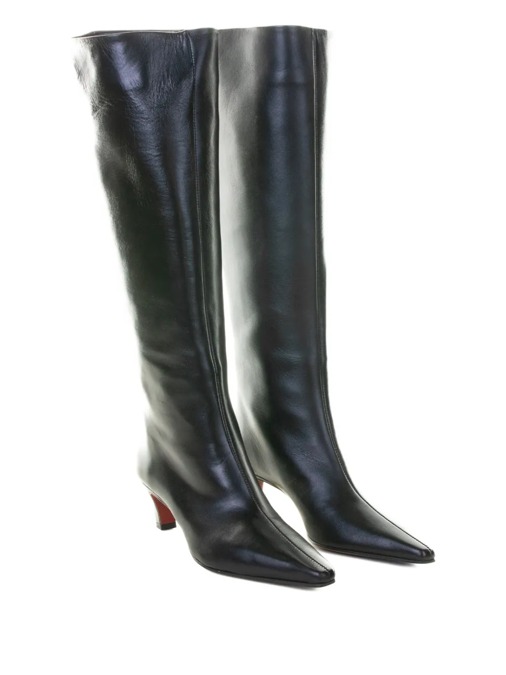 Roberto Festa 50mm leather pointed-toe boots Black