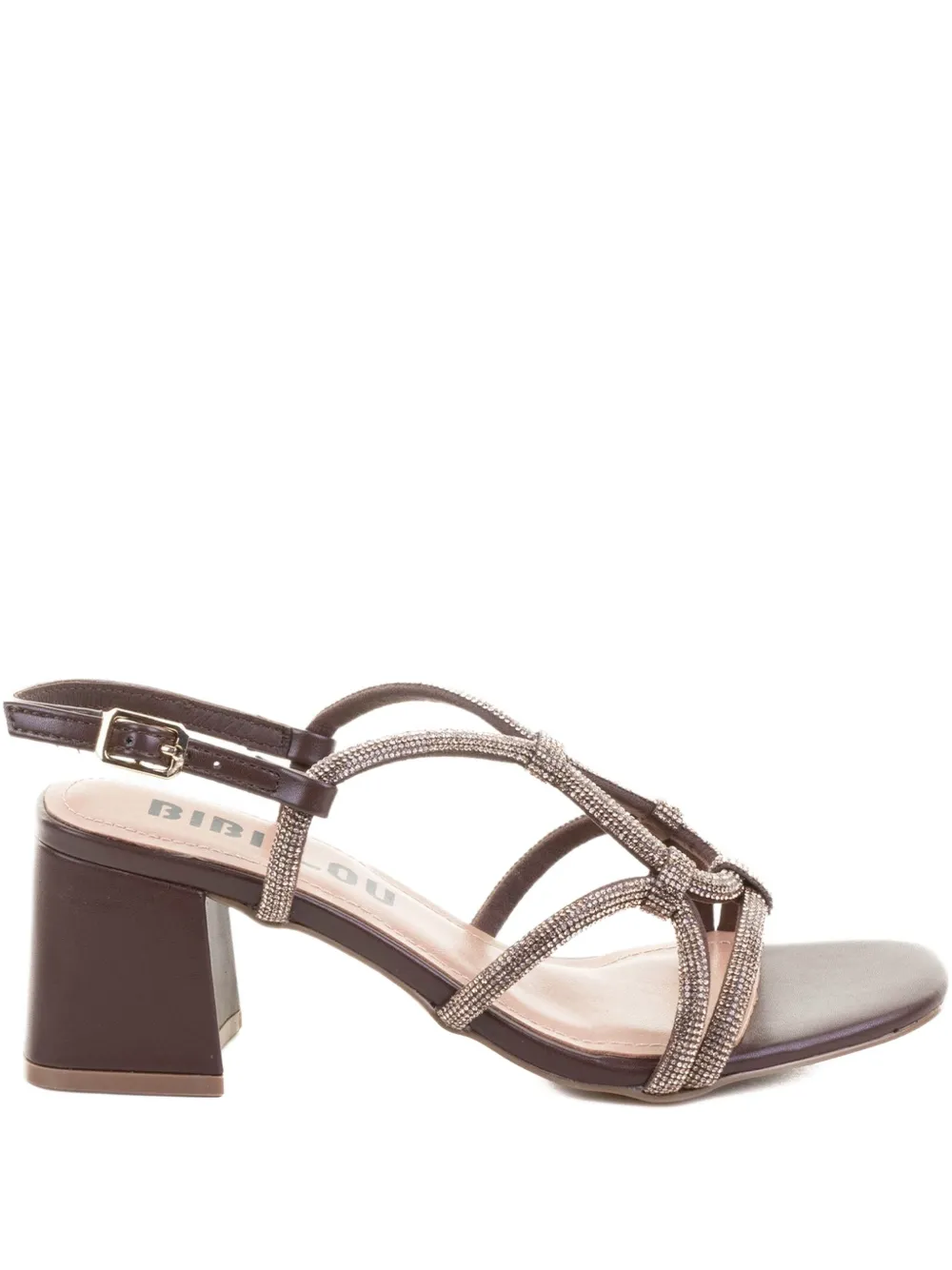 Bibi Lou embellished block-heel sandals Brown
