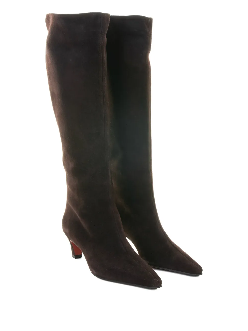 Roberto Festa 50mm suede pointed-toe boots Brown