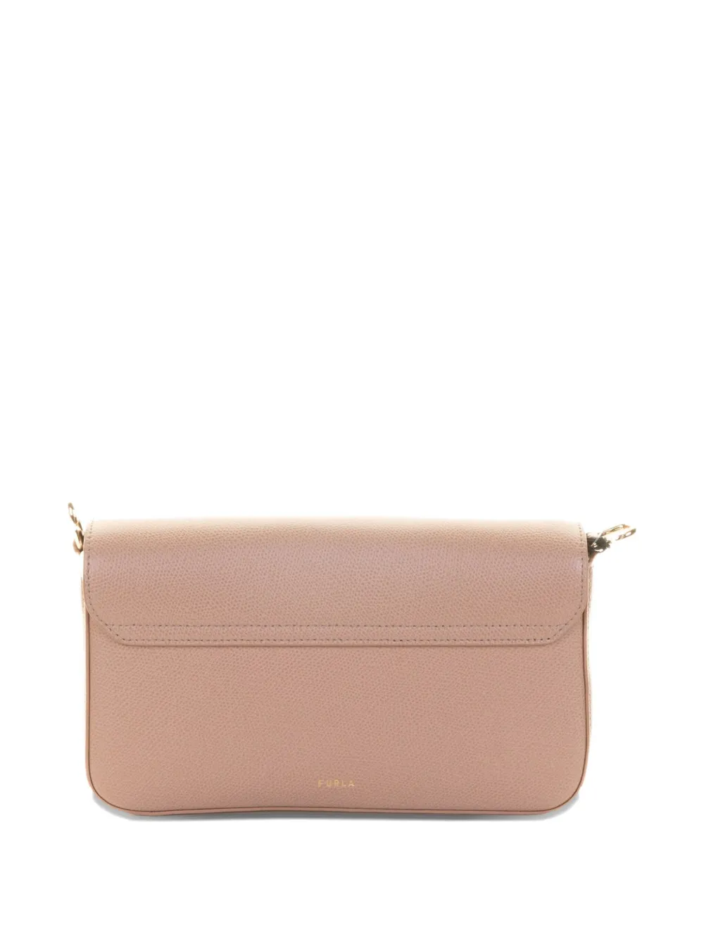 Furla Lock-detail Leather Shoulder Bag In Neutral