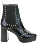 Roberto Festa 70mm platform studded boots - Black